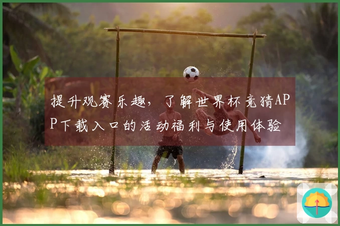 提升观赛乐趣，了解世界杯竞猜APP下载入口的活动福利与使用体验